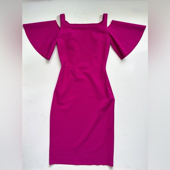 Chiara Boni Dresses & Skirts - Chiara Boni La Petite Robe magenta pink flare sleeve dress sz 42 6 M barbicore
